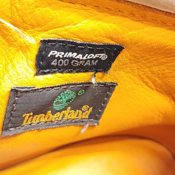 Timberland Cream Leather Primaloft 400 Gram Waterproof Boots Sz 10.5W Men Like N